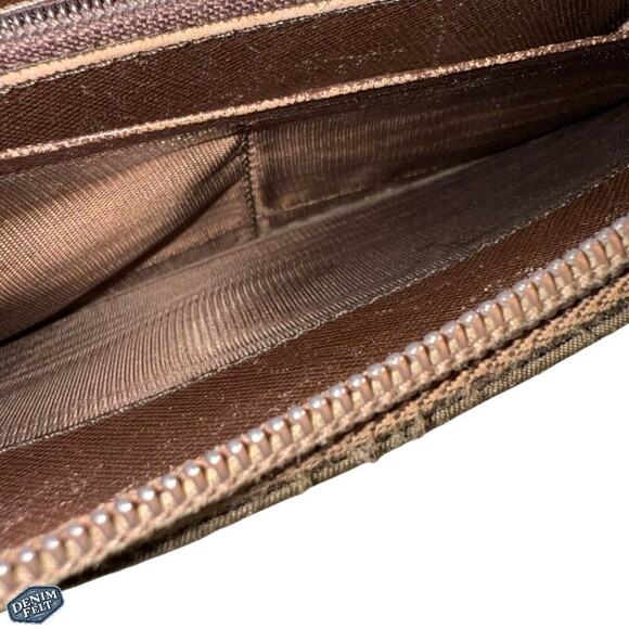 Prada Vintage Brown Nylon Zip-Around Continental Long Wallet - Picture 15 of 16